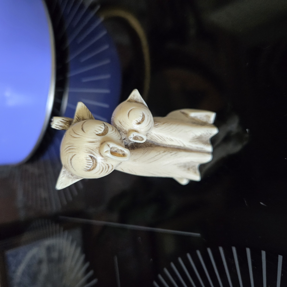 Charming Tan Cat Figurine